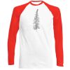 Long Sleeve Baseball T-Shirt, 160g, von FRUIT Miniaturansicht